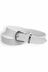 Pánský obšitý kožený opasek