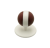 Ozdobný knoflík velký - vínová/bílý pruh
