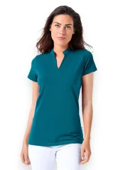 Dámské strečové triko se stojáčkem