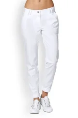 Dámské bílé chino kalhoty