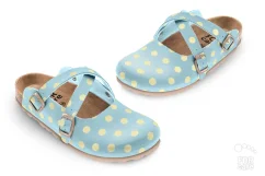 Dámská obuv " Světle žluté puntíky"