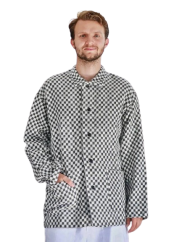 Řeznický kalmuk černo-bílá kostka