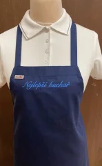 Kuchařská zástěra s výšivkou sloganu