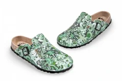 Dámská obuv "zelená potisk graffiti"