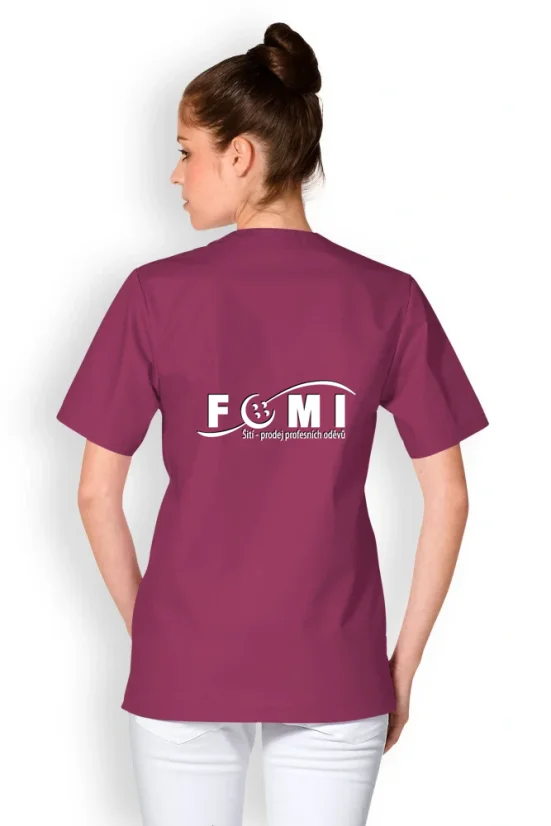 Tunika UNISEX do "V" - berry