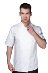 Kuchařský rondon pracovní - krátký rukáv pánský