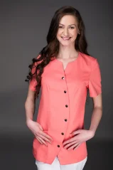 Kuchařský rondon Klára s krátkým rukávem dámský