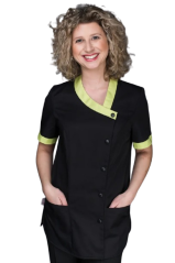 Kuchařský rondon Pavla s krátkým rukávem dámský