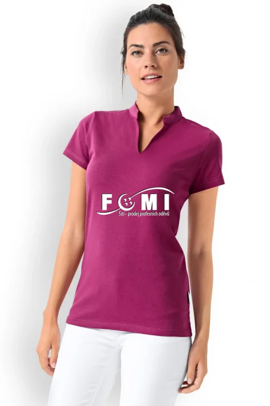 Dámské strečové triko se stojáčkem