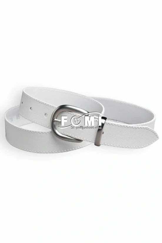 Pánský obšitý kožený opasek