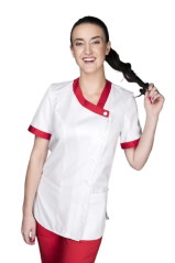 Kuchařský rondon Pavla s krátkým rukávem dámský