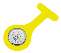 Sesterské připínací hodinky žluté