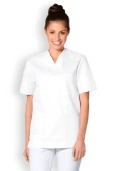 Tunika UNISEX do "V" - bílá