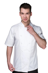 Kuchařský rondon pracovní - krátký rukáv pánský