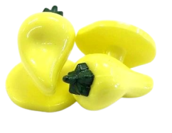 Ozdobný knoflík: ŽLUTÁ PAPRIKA