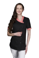 Kuchařský rondon Pavla s krátkým rukávem dámský