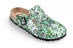 Dámská obuv "zelená potisk graffiti"