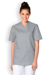Tunika UNISEX do "V" světle šedá