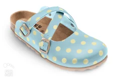 Dámská obuv " Světle žluté puntíky"