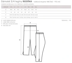 Kalhoty 3/4  Regina zahrada