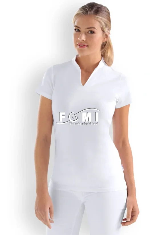 Dámské strečové triko se stojáčkem