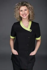 Kuchařský rondon Pavla s krátkým rukávem dámský