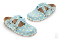 Dámská obuv " Světle žluté puntíky"