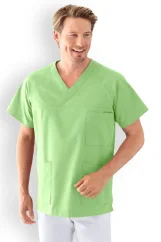 tunika CORE pro muže - výstřih do V jablkově zelená