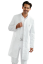 Pánský krátký plášť na druky bílé barvy