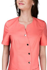 Kuchařský rondon Klára s krátkým rukávem dámský