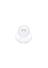 Rondonový knoflík velký - průhledný bílý