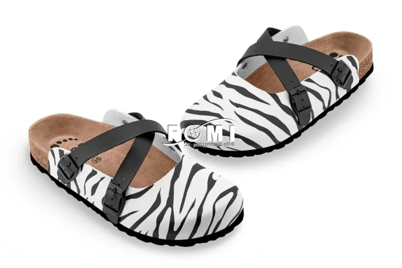 Dámská obuv FOR CARE - potisk Zebra