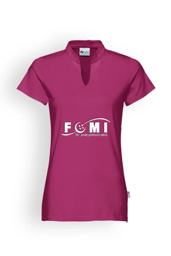 Dámské strečové triko se stojáčkem