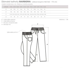 Dámské kalhoty Barbora